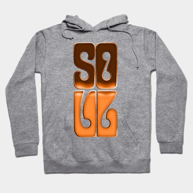 SOUL //// Retro Soul 70s Music Fan Design Hoodie by DankFutura